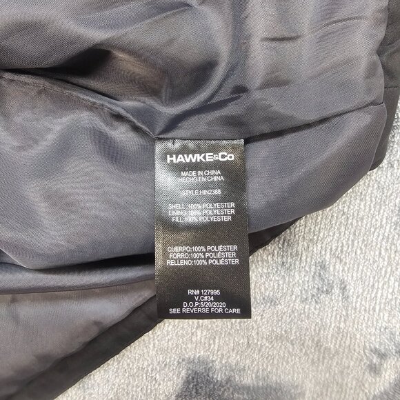 Hawke & Co Sport Performance Puffer Vest Mens Large black quilted full zip - Picture 5 of 12